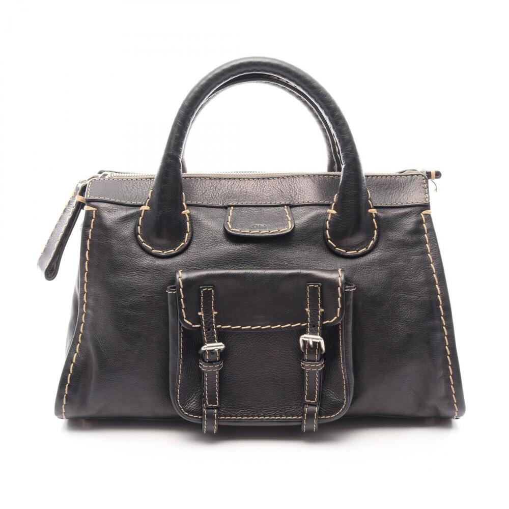 ChloΓ© Chloe EDITH handbag, leather, women's, black, CHC21WS450F4327S
